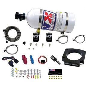 Ford Mustang Nitrous Oxide Injection System - Nitrous Express - Plate Kit w/10lb Bottle - `15-`17
